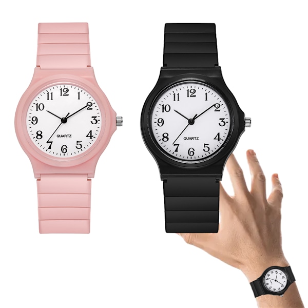 Armbåndsur, Mode Simpel Kvarts Ur Vandafvisende Mini Ultra-Tyndt Analogt Ur til Studerende