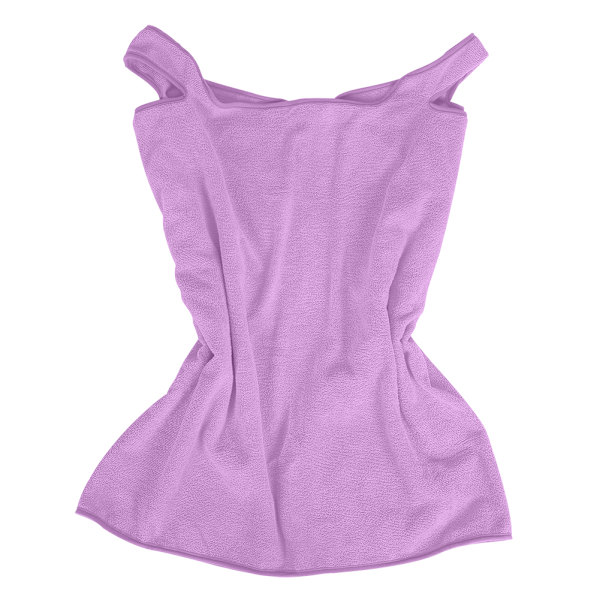 Superfint Fiber Bärbar Badhandduk Duschbad Wrap Kroppsbadrock Kjoldress (Lila)