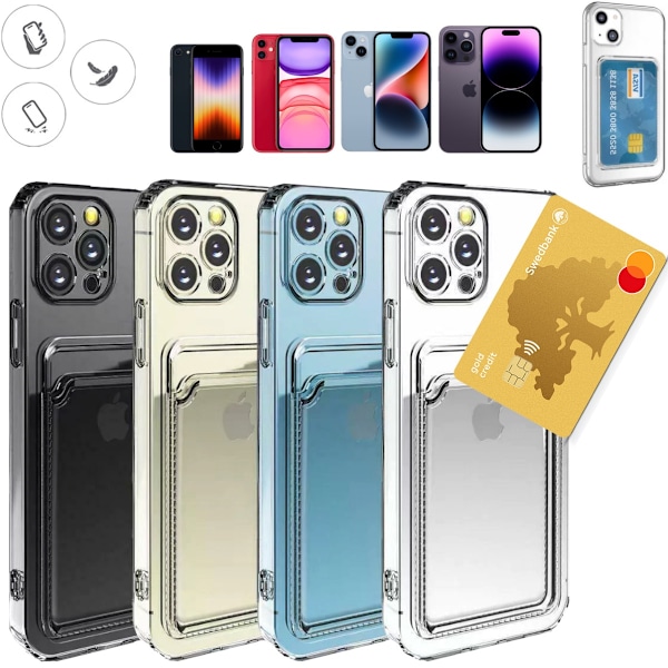 Iphone, Skal, Korthållare Transparent IPHONE 11 PRO MAX