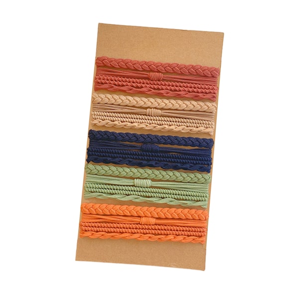Hodebånd for kvinner i boho-stil, 20 tykke elastiske hodebånd, dobbeltbruk