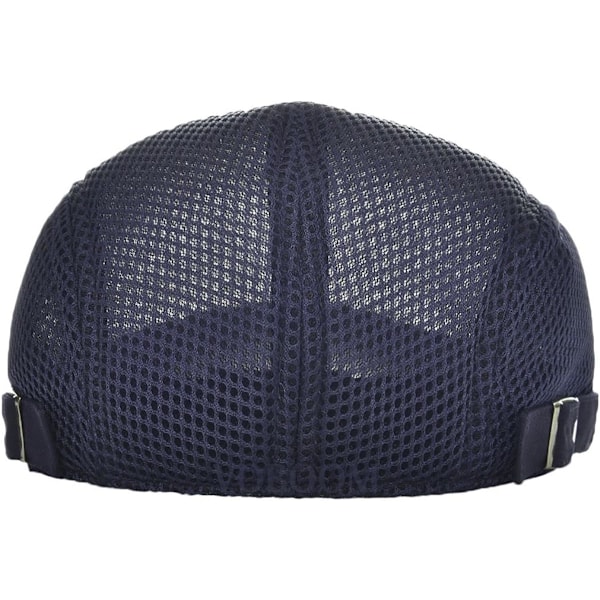 Herrar Andningsbart Mesh Sommarhatt Justerbar Newsboy Beret Ivy Cap Flat Cap