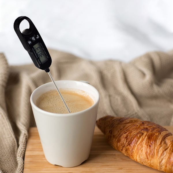Digital Instant Read Kötttermometer med Högprecisionstemperaturgivare, Elektrisk Matlagningstermometer för Kök Grill BBQ Rökare