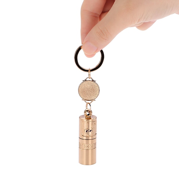 Mini lommelykt i aluminiumlegering, henger på nøkkelringen for fotturer