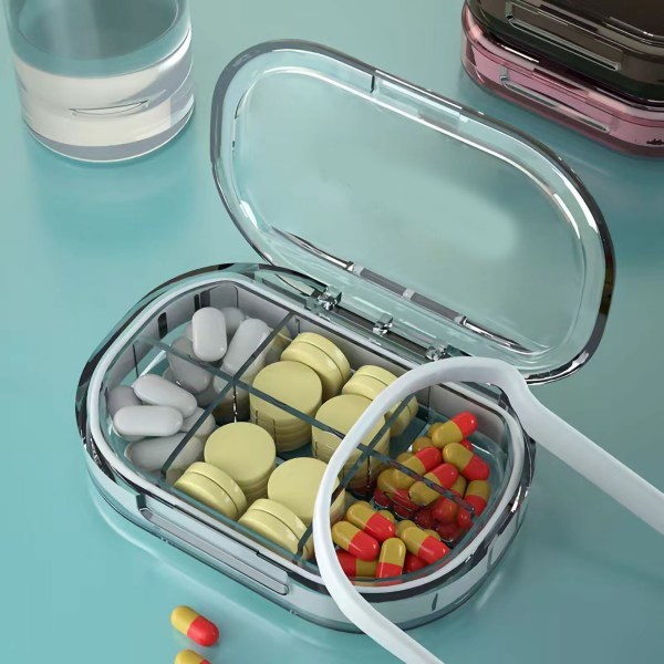 Portabelt mini- case Organizer av piller