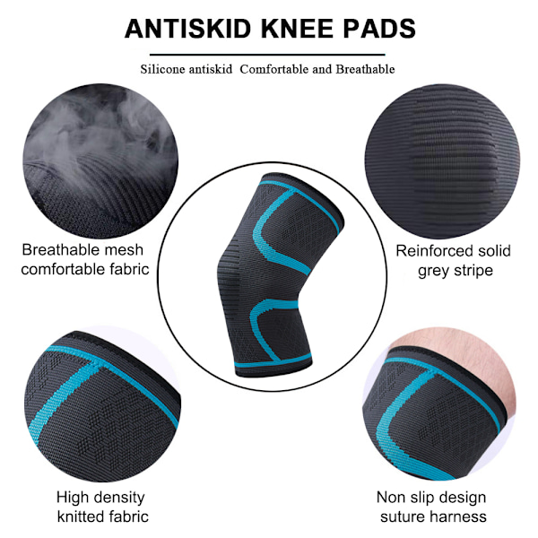 Knäskydd i elastiskt material - Enkel stöd för knäet
