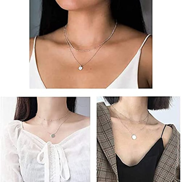 1 st Lagerat Cirkelhalsband Bar Legering Halsband Halsband för Kvinnor