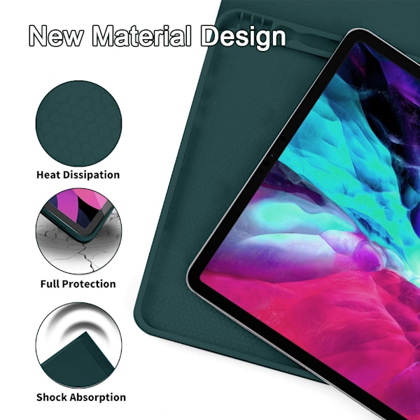 Tangentbordfodral Trådlöst tangentbordsskydd med pennhållare Tangentbordfodral för ipad 11-tums Pro/10,9 Universal [2021/2020/2018]
