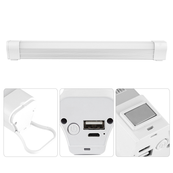 60LED Bärbar USB-lampa för skåp, garderob, nödbelysning, utomhuscamping #2