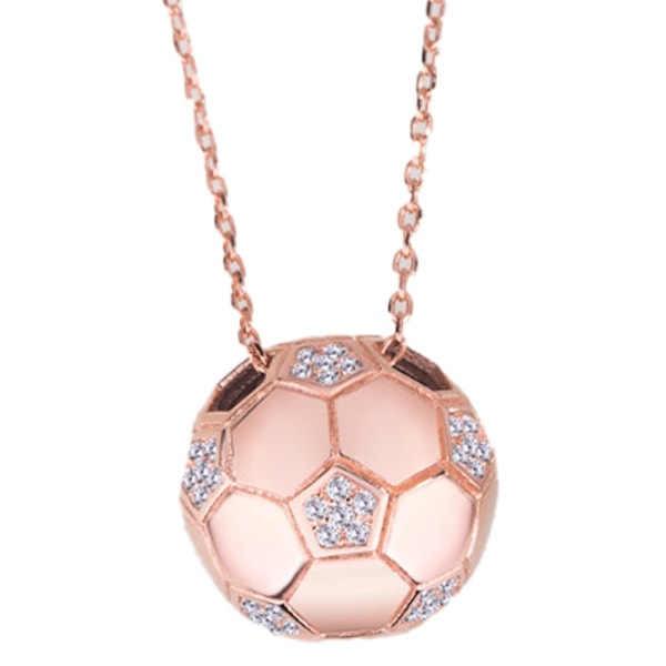 Sport Halsband för Män Pojkar, Unisex Rostfritt Stål Fotboll Halsband, Sport Fan Present, passar för VM