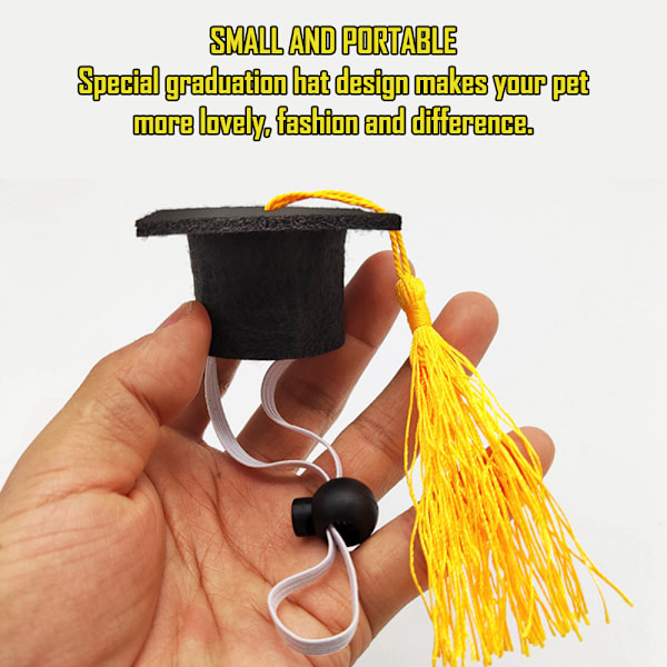 Mini Pet Graduation Caps Mini Bachelor Hat för Marsvin