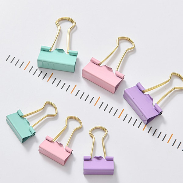 Binderclips, Papirclips og Push Pins Sæt med Æske til Kontor, Skole og Hjemme