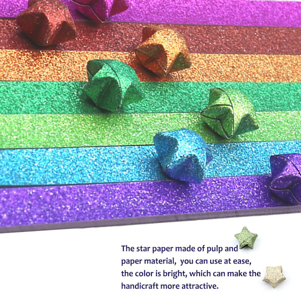 520 Origami-tähteä paperipakkaus DIY-paperi
