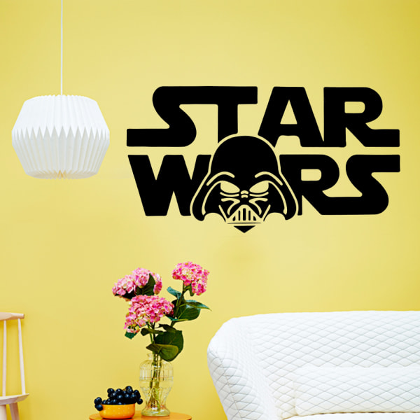 Avtagbar Star Wars väggdekal Black Boys Room PVC väggmålning