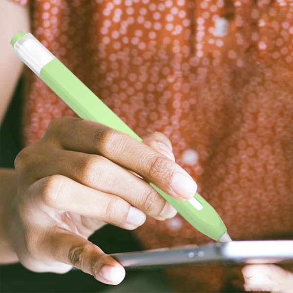 Skyddande mjukt silikonskal, kompatibelt med Apple Pencil 2:a generation, genomskinlig geléfärg