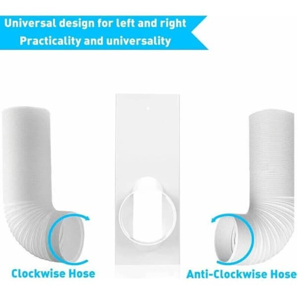 Portable Air Conditioner Window Kit - Durable PVC - Adjustable Length 43 to 140 cm - Sealing Strip for Sliding Windows