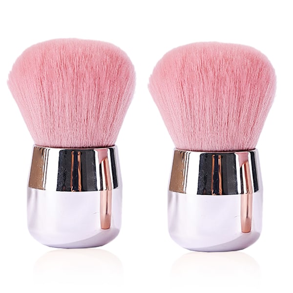 2 st Rosa Nageldammborste Nagelsalong Dip Powder Borste Avlägsnare Nagelborttagning Rengöringsborstar