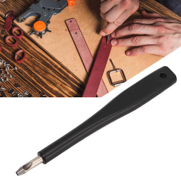 Lädersömnadspunch Hållbar Legering Slitstark Hög Hårdhet Enkel Användning Stickjärn för Väska Skor DIY 1 Tapp
