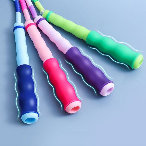 [2 Pak] Justerbar Længde Tangle-Free Segmented Perle Hoppetov til Fitness Træning, Vægttab