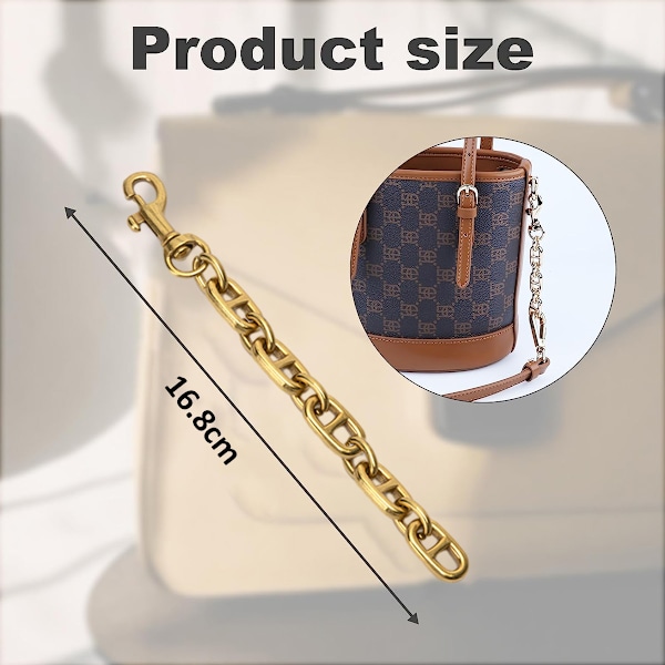Metallväska kedja rem förlängare för tillbehör berlocker, förlänga crossbody axelväskor rem