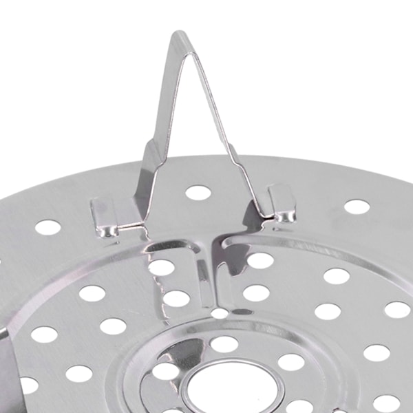 Rustfrit Stål Varmebestandig Dampkurv Tripod Design Non Stick Rack til Mad Kage (19CM)