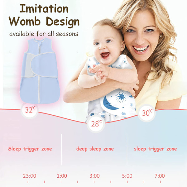 Sovesekk for babyer - silkestoffs sovesekk for å swaddling babyer