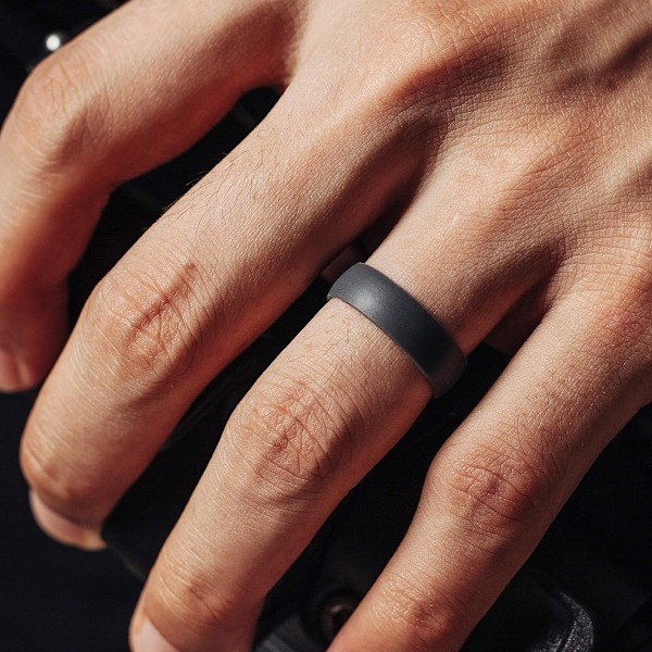7 st Silikon Bröllopsringar för Kvinnor - Gummiband - 5,7 mm Bredd, 2 mm Tjocklek för Kärlek, Par, Souvenir och Aktiv Utomhusövningsstil