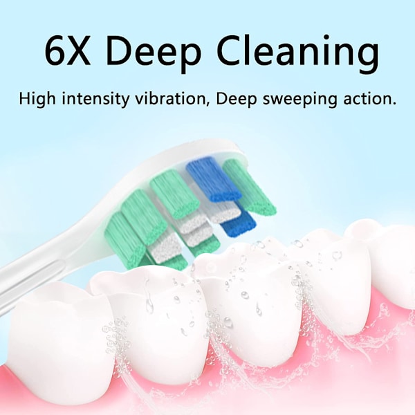 Clean Replacement Sähköhammasharjan Vaihtoharjat, 4 Harjaa
