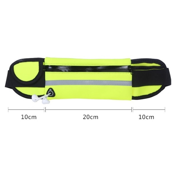 Løbepose til Kvinder og Mænd, Pengebælte og Løbefanny Pack, Vandreture, Penge, Nøgler, Justerbar