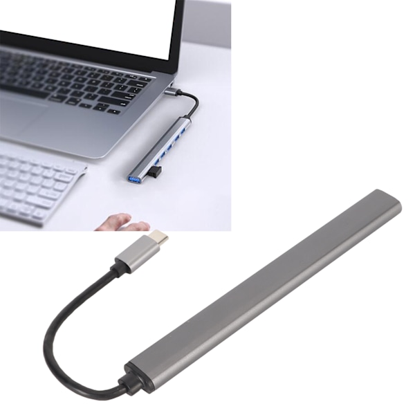 Type C Hub 5Gbsp Transmission Aluminium Alloy Plug and Play Type C Docking Station för PC Laptop Telefon