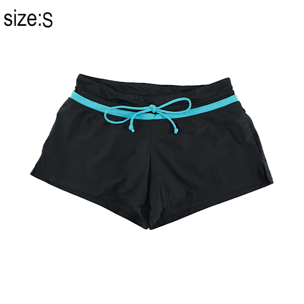 Naisten uimapuku - Tankini, uimahousut, uimahousut, ranta-shortsit - Musta sininen