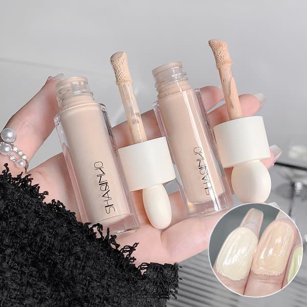High Coverage Concealer Corrector Against Dark Circles Freckles Waterproof Foundation Highlighter F7z6