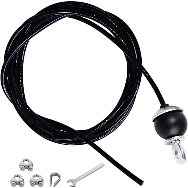 Home Gym Fitness Pulldown-kabelbyte 78 tum， 6 mm justerbar längd för remskiva System Kabelmaskin träningsutrustning, stålvajer med