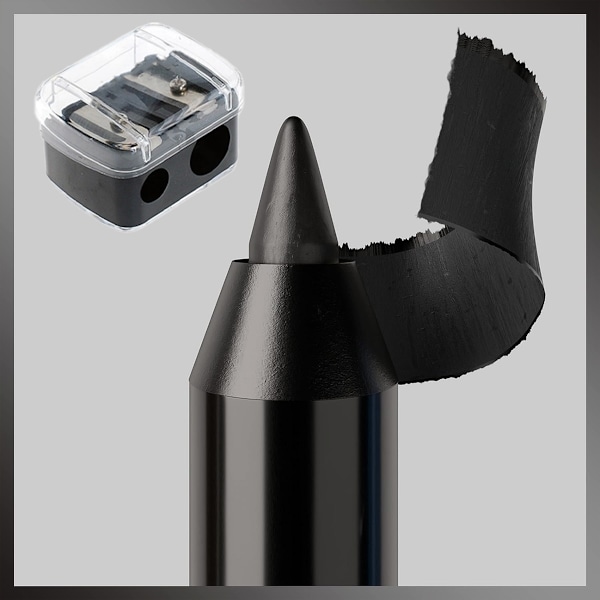 Gel Eyeliner-penner, Varig Eyelinerblyant som kan spisses, Glider på med Glatte Gelpigmenter, Vannfast, 1 stk