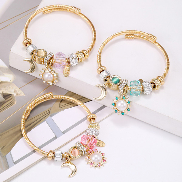 Start Charm Armbånd i Rustfrit Stål, Armbånd til Kvinder, Jule- og Valentinsdagsgaver
