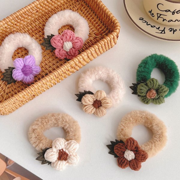 Terry Klud Elastisk Strækbar Fuzzy Bred Tyk Hårbånd Scrunchies Bånd Ring