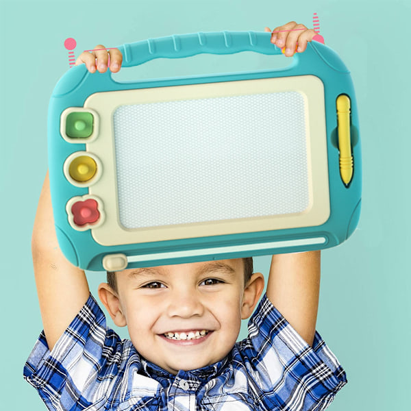 Slettbar magnetisk tavle for husstand, babyfargegraffititavle