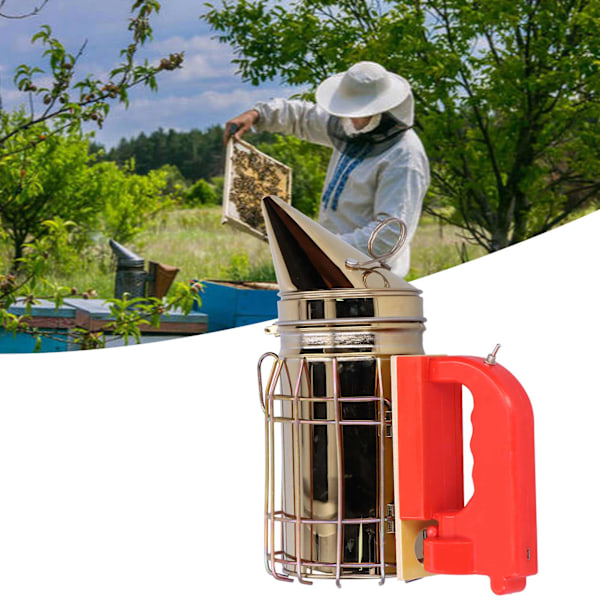Elektrisk Rostfritt Stål Bikupa Rökare Elektrisk Biodlingsutrustning Apiculture Verktyg