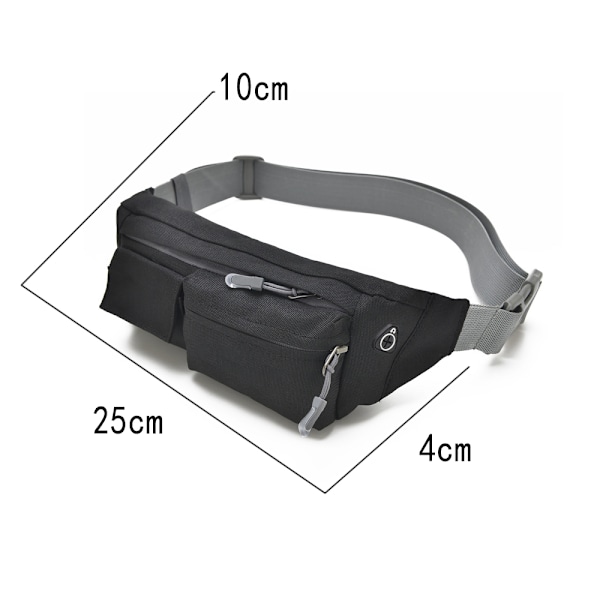Fanny Pack for Menn og Kvinner, Vannresistent Liten Midjeveske for Løping Sykling Trening