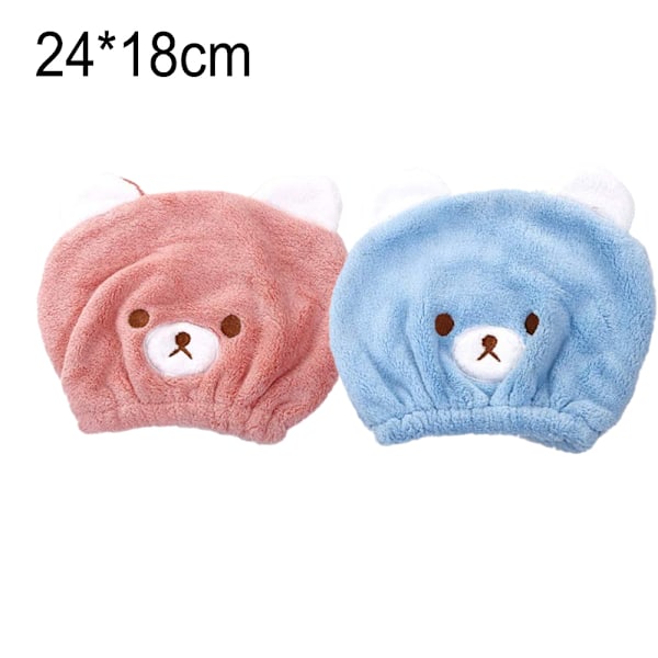 2 Pieces Children's Quick Drying Hair Towel Caps,Quick Dry