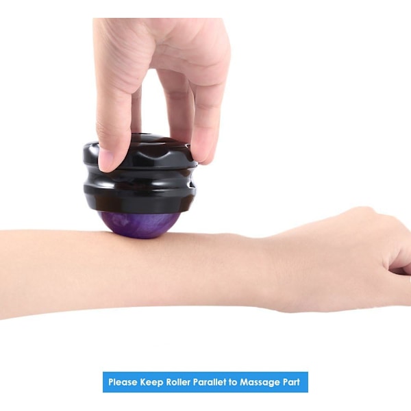 Manuell Massageboll Smärtlindring Ryggvals Massager Självmassage Terapi och Avkoppling Hela Kroppen Verktyg för Ömma Muskler Ledvärk Eteriska Oljor eller
