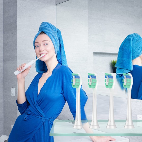 Clean Replacement Sähköhammasharjan Vaihtoharjat, 4 Harjaa
