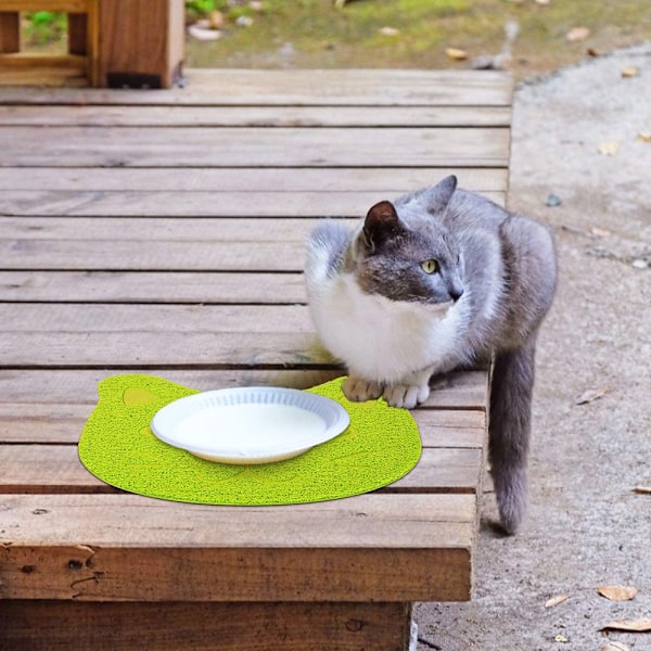 Sød Kat PVC Foder Skål Pad Anti-Skrid Foder Måtte til Hund Kat Hvalp