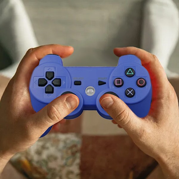 PS3 Bluetooth langaton tärinäohjain ps3 peli langaton ohjain blue