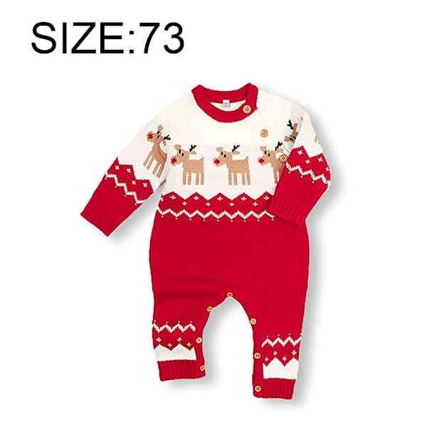 Baby Julerensdyr Trøje Toddler Reindeer Outfit Langærmet Tøj