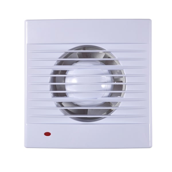 Udstødningsventilator, 110V Væghængt Enhastighedsindstilling Lukker Ventilerende Udstødningsventilator til Badeværelse