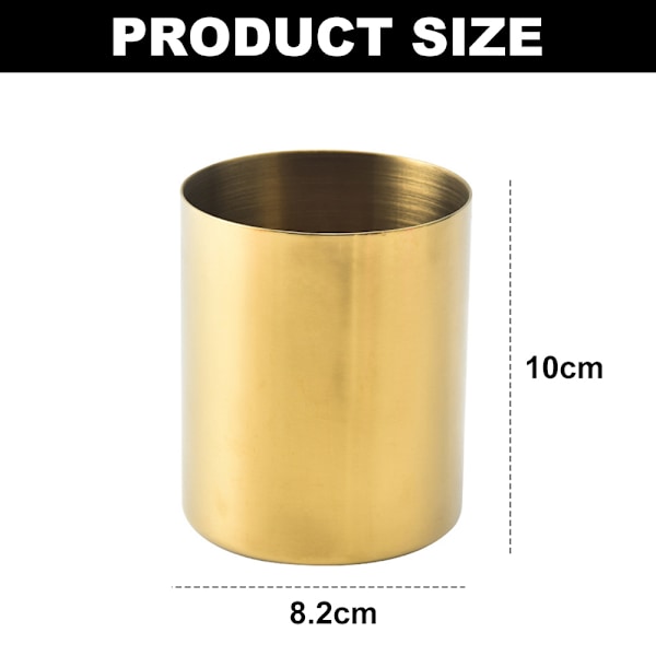 Pennfodral, Cylinder Makeup Borstar Kopp, Skrivbordsarrangör Behållare Kruka Dekor Vas, 10cm*8.2cm