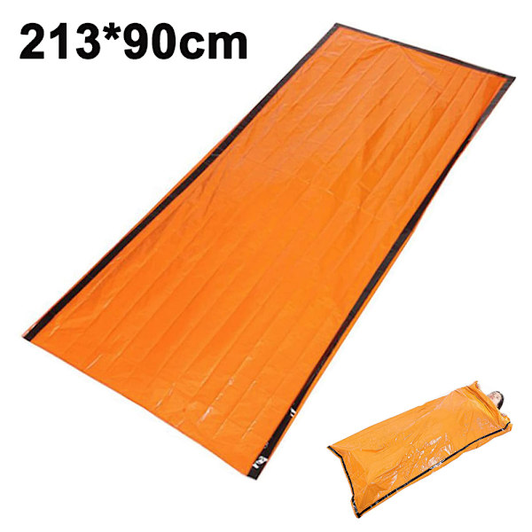 Nödsovsäck för överlevnad, Termisk Bivy-påse, Vattentät och Lätt, Mylar Bärbar Nylonpåse för Camping, Vandring och Äventyr