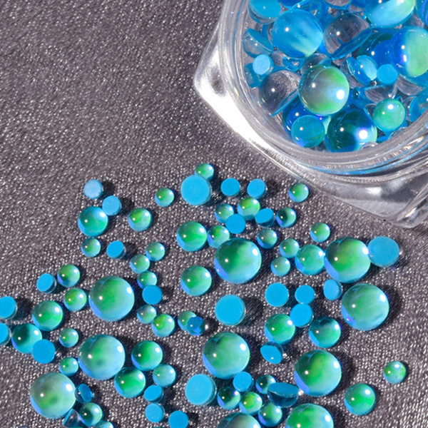 Aurora Diamond Flat Bottom Halvcirkelformad Rhinestone Set, Lämplig för Hemma-DIY-Naglar och Ansiktshantverk samt Salongs Användning