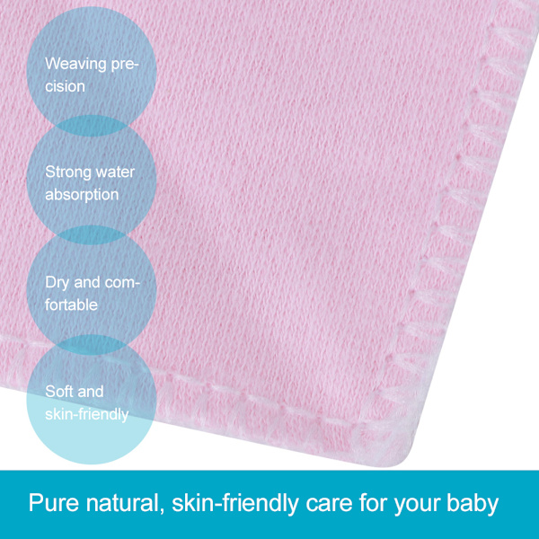 5-pack Baby Spädbarnsbandanas Unisex Mjuka Babysalivkläder Halsduk för Droolning Rosa