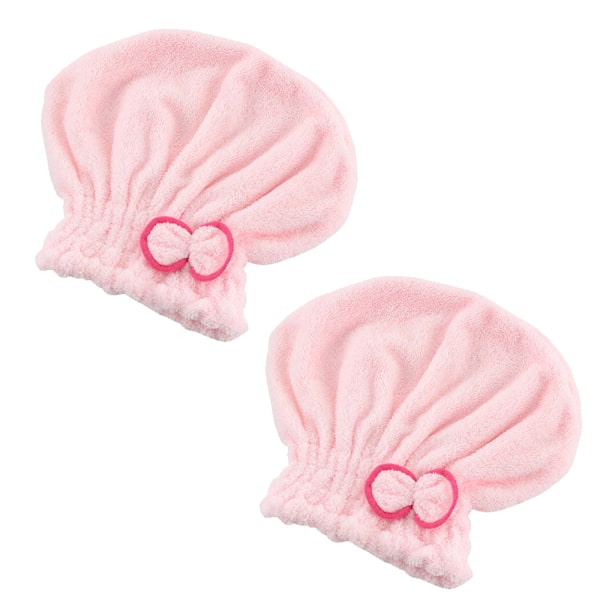 Coral fluffig hårhuva och hårband - snabb torkande hatt